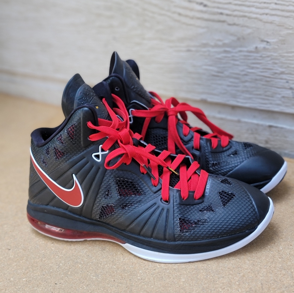 Nike Lebron 8 P.S. 441946-001 Men's shoes Black Red White size 10.5